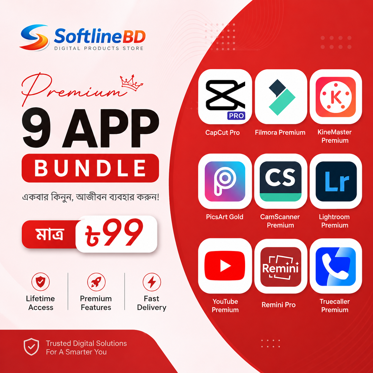 Premium 9 App Bundle (Lifetime)
